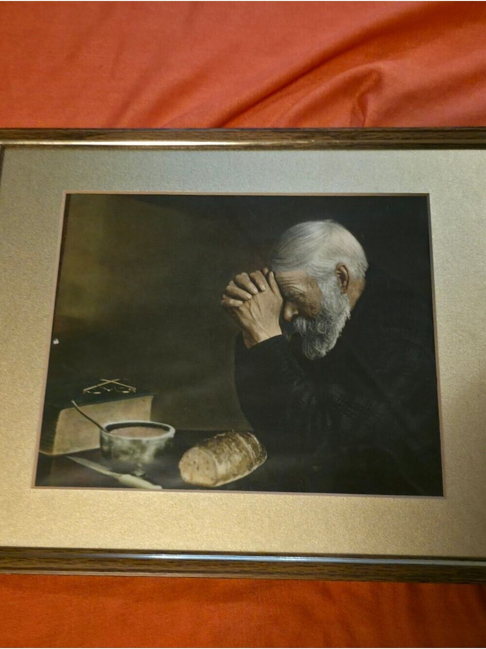 4/$67 Deal! Vintage Framed Art Print Of Grace By Eric Enstrom